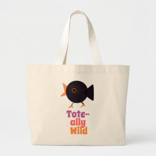 Tote-ally Wilde Vogel Boodschappentas Grote Tote Bag
