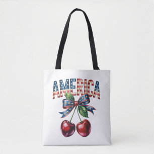 Tote-America Schoudertas Patriotische Kersttas Tote Bag