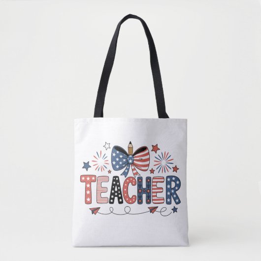 Tote-Amerikaanse Onafhankelijkheid Tote Bag (Voorkant)
