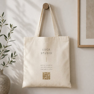 Tote Bag   Aangepaste QR-code Zakelijk Logo Boodsc
