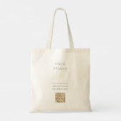 Tote Bag | Aangepaste QR-code Zakelijk Logo Boodsc (Achterkant)