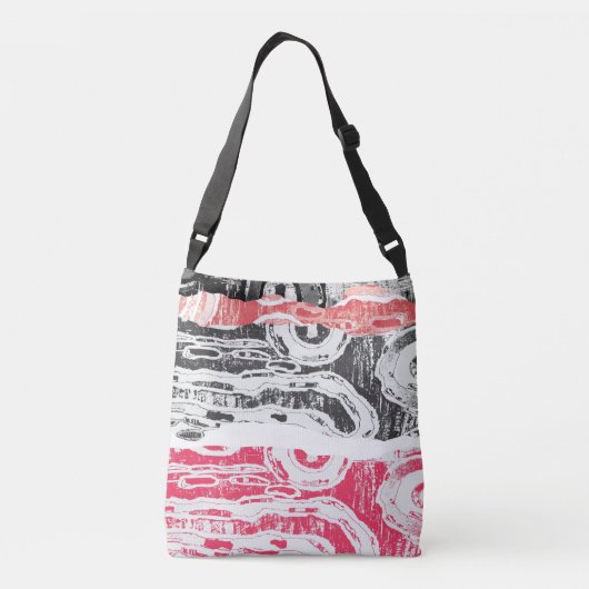 Tote Bag – Abstract ontwerp van Wrijvingslanden (Achterkant)