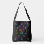 Tote Bag (ao) - Color Wheels on Black (Achterkant)