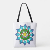 Tote Bag (ao) - Kleurrijke Mandala (Achterkant)