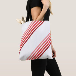 Tote Bag (ao) - Schakeringen van rood Diagonale St
