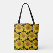 Tote Bag (ao) - Zonnebloem Mozaïek (Achterkant)