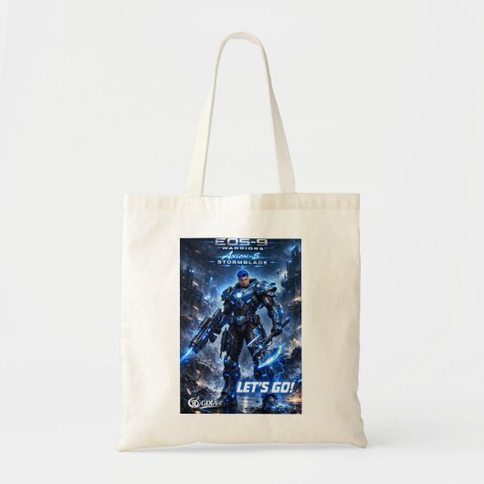Tote Bag -AXION-8 STORMBLADE - LET'S GO! (Voorkant)