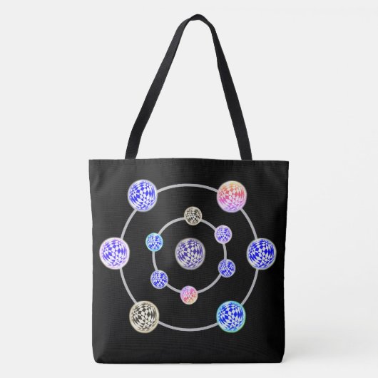Tote Bag - Ballen in een baan (Voorkant)