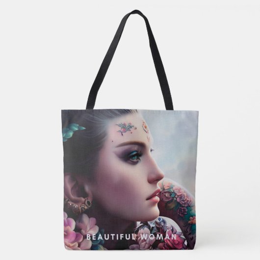Tote Bag beautiful woman (Voorkant)