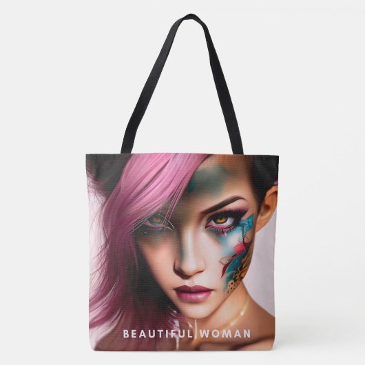 Tote Bag beautiful woman (Voorkant)