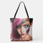 Tote Bag beautiful woman (Achterkant)