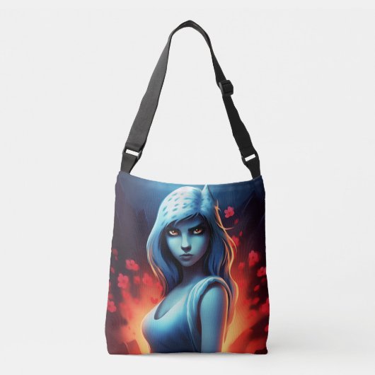 Tote Bag Blue Girl (Voorkant)