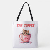 Tote Bag Cat Caffee (Voorkant)