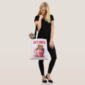 Tote Bag Cat Caffee (Op model)