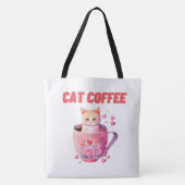 Tote Bag Cat Caffee (Voorkant)