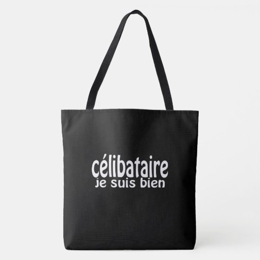 Tote Bag Célibater, ik ben goed (Voorkant)
