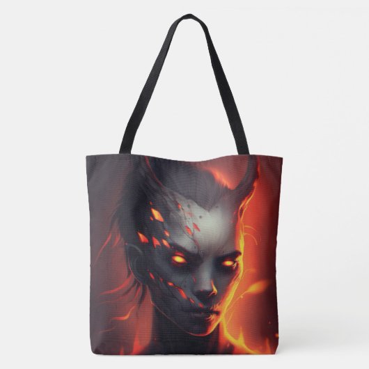Tote Bag Dance of Flames (Achterkant)