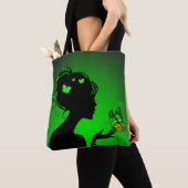 Tote Bag De groene vlindervrouw (Dichtbij)