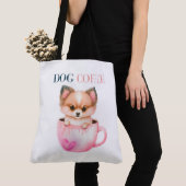 Tote Bag Dog Coffee (Dichtbij)