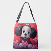 Tote Bag Dog with red cap (Achterkant)