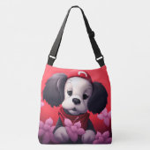 Tote Bag Dog with red cap (Voorkant)