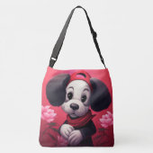 Tote Bag Dog with red cap (Achterkant)