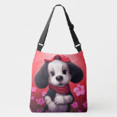 Tote Bag Dog with red cap (Voorkant)