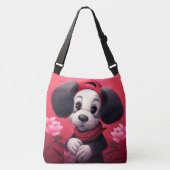 Tote Bag Dog with red cap (Voorkant)
