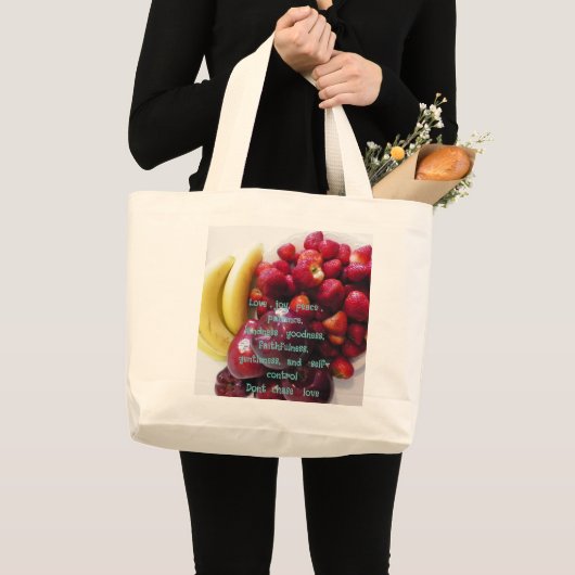 Tote Bag- Dont chase love Grote Tote Bag (Voorkant (product))