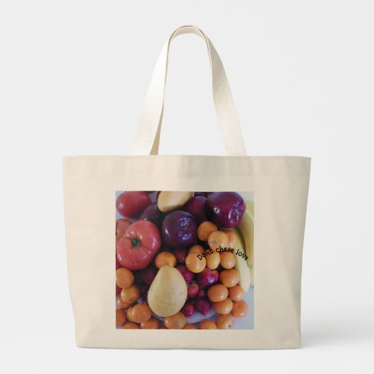 Tote Bag- Dont chase love Grote Tote Bag (Achterkant)