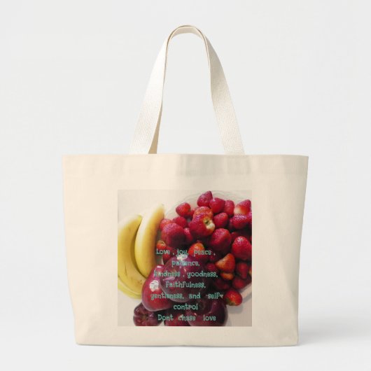 Tote Bag- Dont chase love Grote Tote Bag (Voorkant)