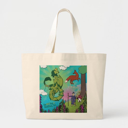 Tote Bag - Draken in het Bos (Voorkant)