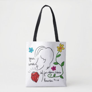 Tote Bag Far Above Rubies