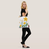 Tote Bag-Flower Design Bag (Op model)