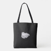 Tote bag Frog Art, realistic illustration (Achterkant)