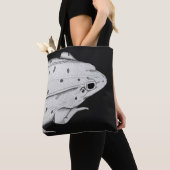 Tote bag Frog Art, realistic illustration (Dichtbij)