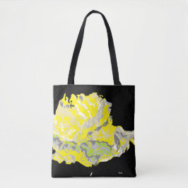 Tote Bag Gele Roos in het Donker