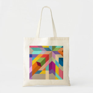 Tote bag. Geometrische elementen. Opvallende patro Tote Bag