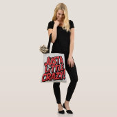 Tote Bag gewoon een beetje gek (Op model)