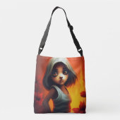 Tote Bag Girl white sweater (Achterkant)
