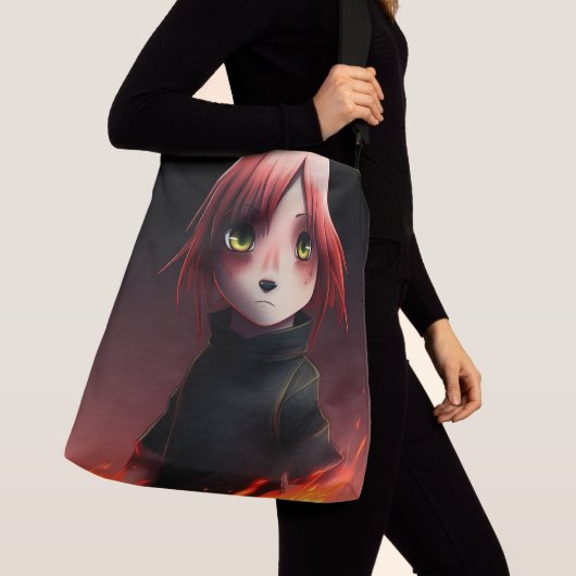Tote Bag Girl with Fire (Dichtbij)