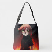 Tote Bag Girl with Fire (Achterkant)