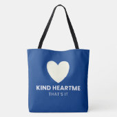 Tote Bag Goed hart Dat is alles. (Achterkant)