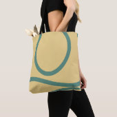 Tote Bag – Green Lines on Yellow (Dichtbij)