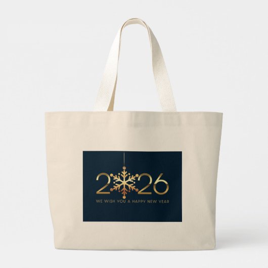 Tote Bag-Happy New Year 2026  Grote Tote Bag (Achterkant)