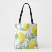 Tote Bag, Happy Yellow Lemons Bag (Voorkant)
