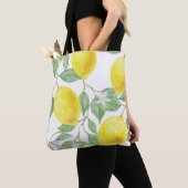 Tote Bag, Happy Yellow Lemons Bag (Dichtbij)