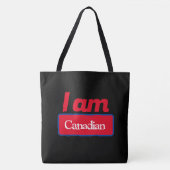 Tote Bag i am Canadian (Voorkant)
