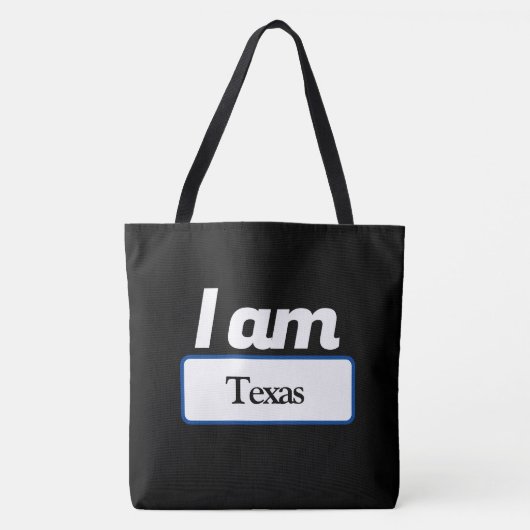 Tote Bag i am texas (Voorkant)