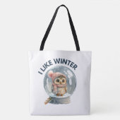 Tote Bag I like winter (Voorkant)